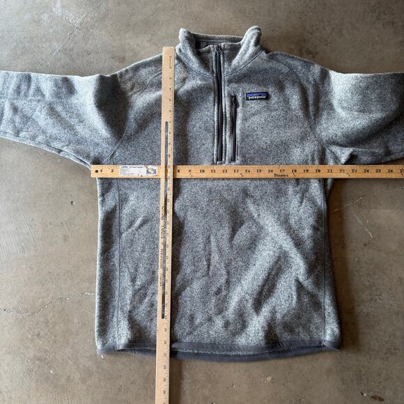 VINTAGE Y2K PATAGONIA FLEECE QUARTER ZIP JACKET COAT WARM GRAY MENS MEDIUM - Picture 5 of 5